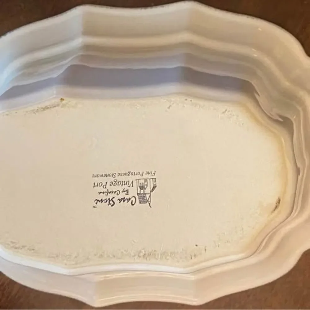 Ceramic serving dish from Portugal